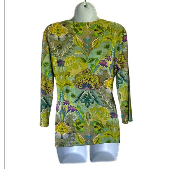 Leggiadro Shaped Knit Tee Taj Majal Print Excellent Ret. $295. Size 2 / US 4-6 - Picture 2 of 9